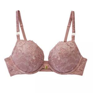 Parisian Intimates Underwire Plunge Lace Bra 32D